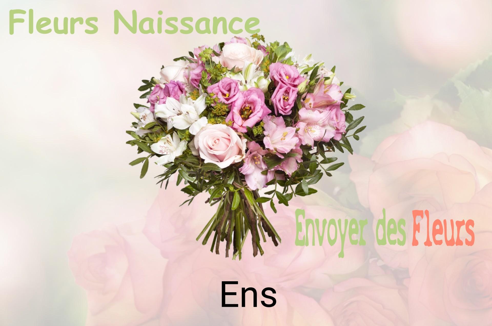 Bouquet de fleurs de naissance livré à Ens